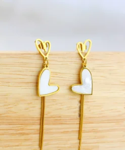 Alternative view of Steel earrings