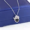 silver heart necklace