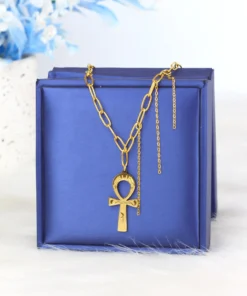 Alternative view of key life necklace