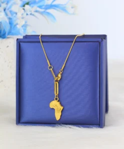 Alternative view of map necklace