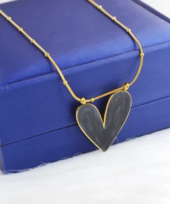 Black Heart Necklace