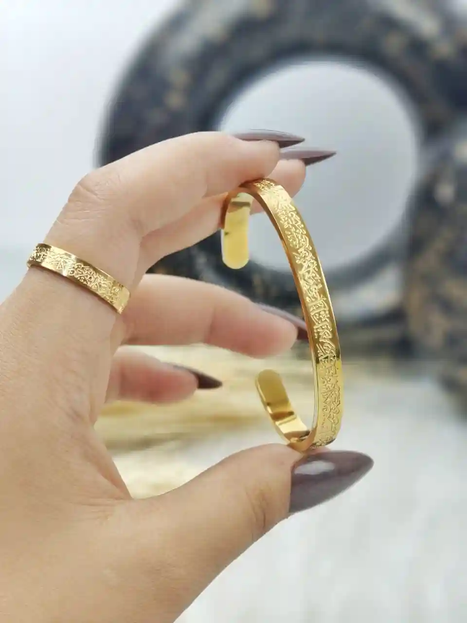 Bracelet and ring set